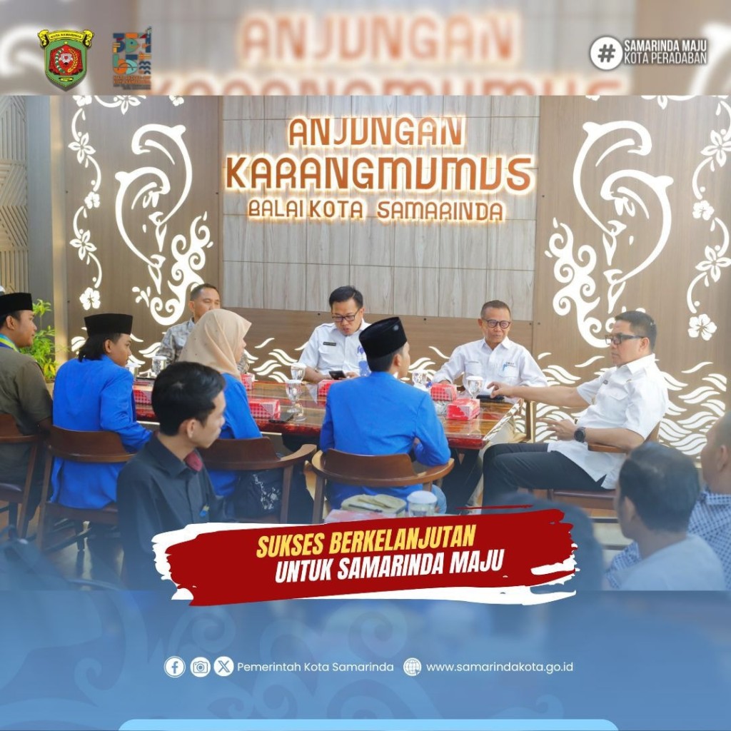Sebelum Dikukuhkan, Pengurus Baru PMII Samarinda “Suwon” ke Wali Kota Andi Harun