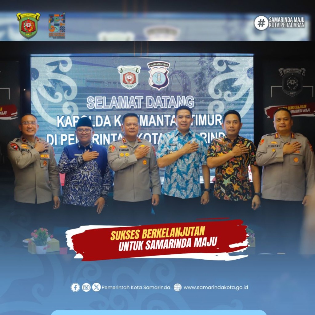 Bangun Sinergitas, Wali Kota Samarinda Terima Kunjungan Kehormatan Kapolda Kaltim