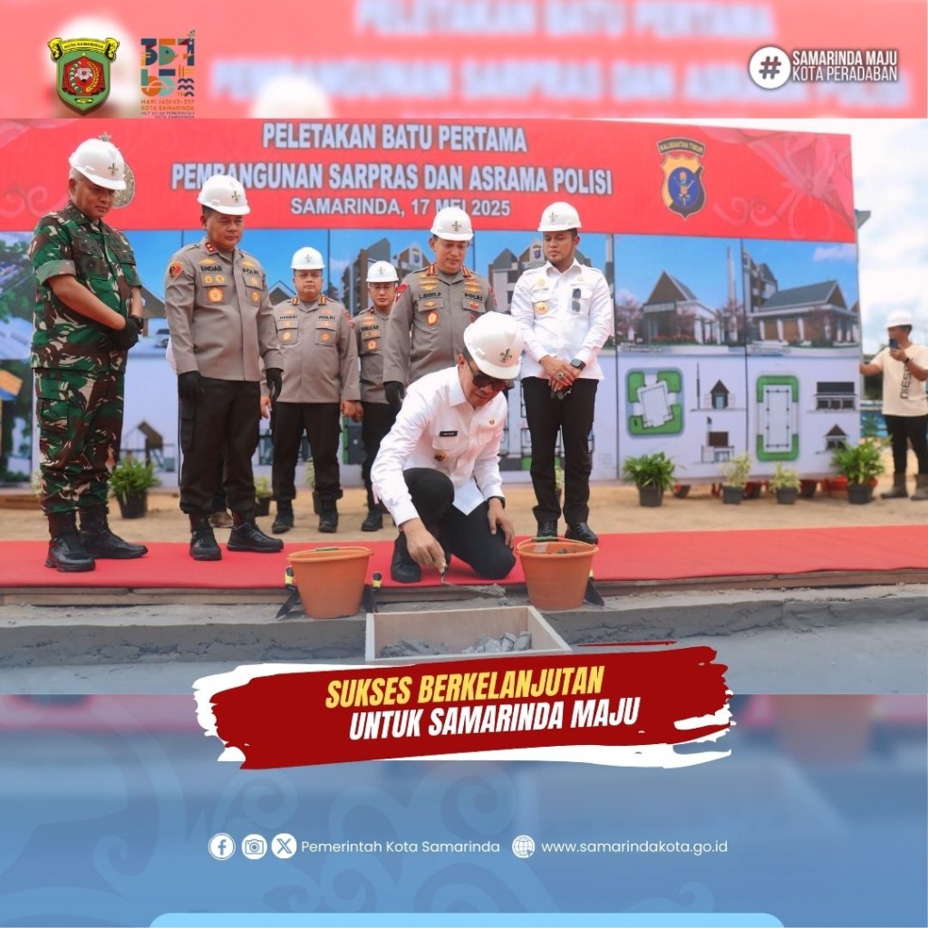 Peletakan Batu Pertama Asrama Polisi Samarinda, Kapolri Pacu Peningkatan Kesejahteraan dan Profesionalisme