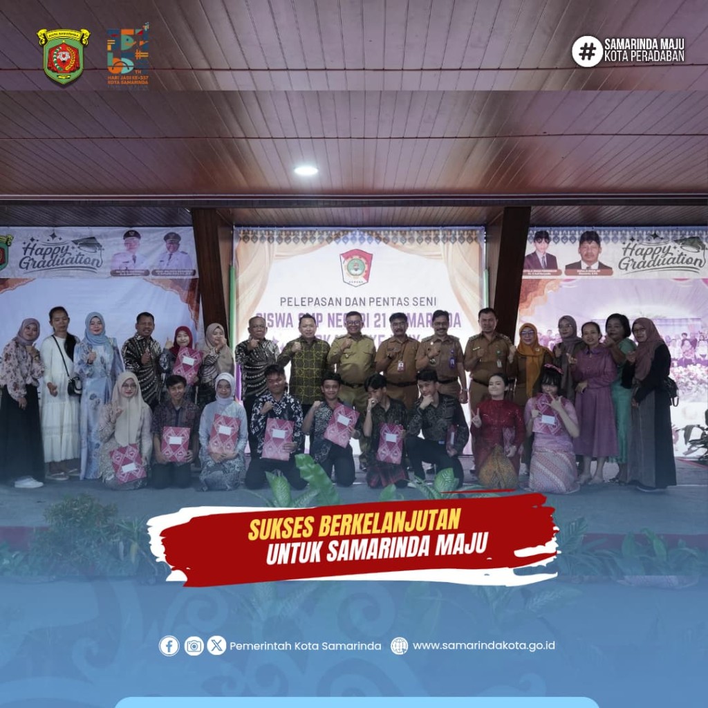 Hadir Diacara Pelepasan Siswa SMPN 21, Wawali Saefuddin Beri Pesan Kepada Pelajar yang Baru Lulus
