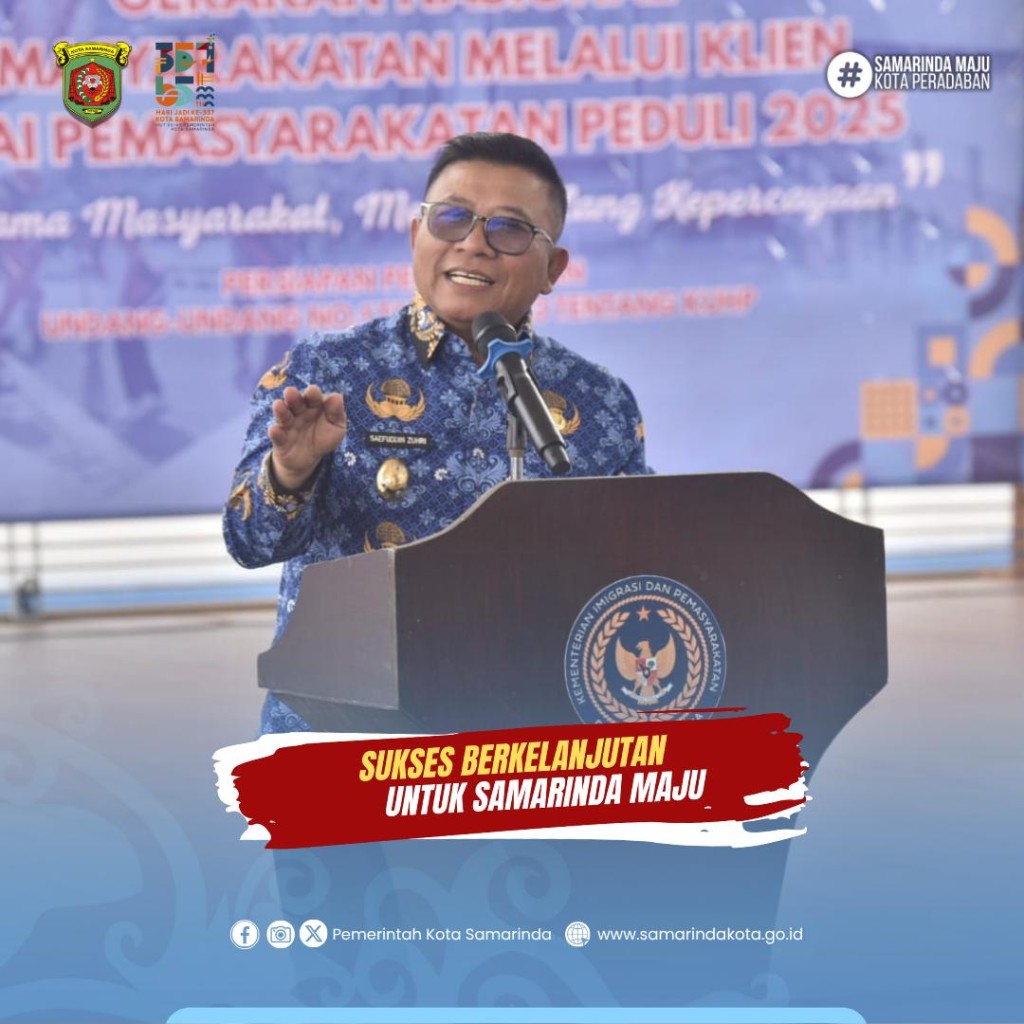 Wawali Samarinda, Saefuddin Zuhri Buka Aksi Sosial Gerakan Nasional Pemasyarakatan