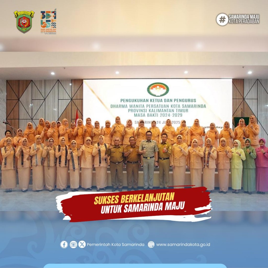 DWP Kota Samarinda Resmi Dikukuhkan, Wali Kota Dorong Program Berdasarkan Data dan Berdampak Nyata