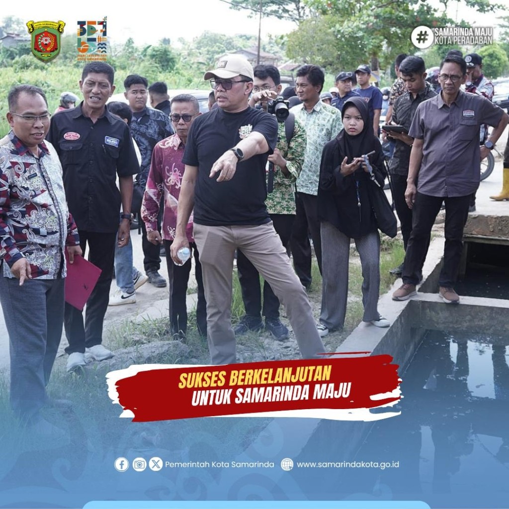 Turun Langsung Periksa Aliran Saluran Air, Wali Kota Andi Harun Serius Atasi Banjir di Bengkuring