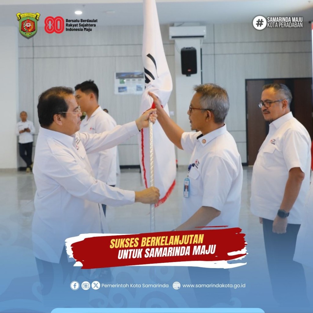 Wali Kota Samarinda Pimpin Pelantikan Pengurus dan Dewan Kehormatan PMI Kota Samarinda Masa Bakti 2024–2029