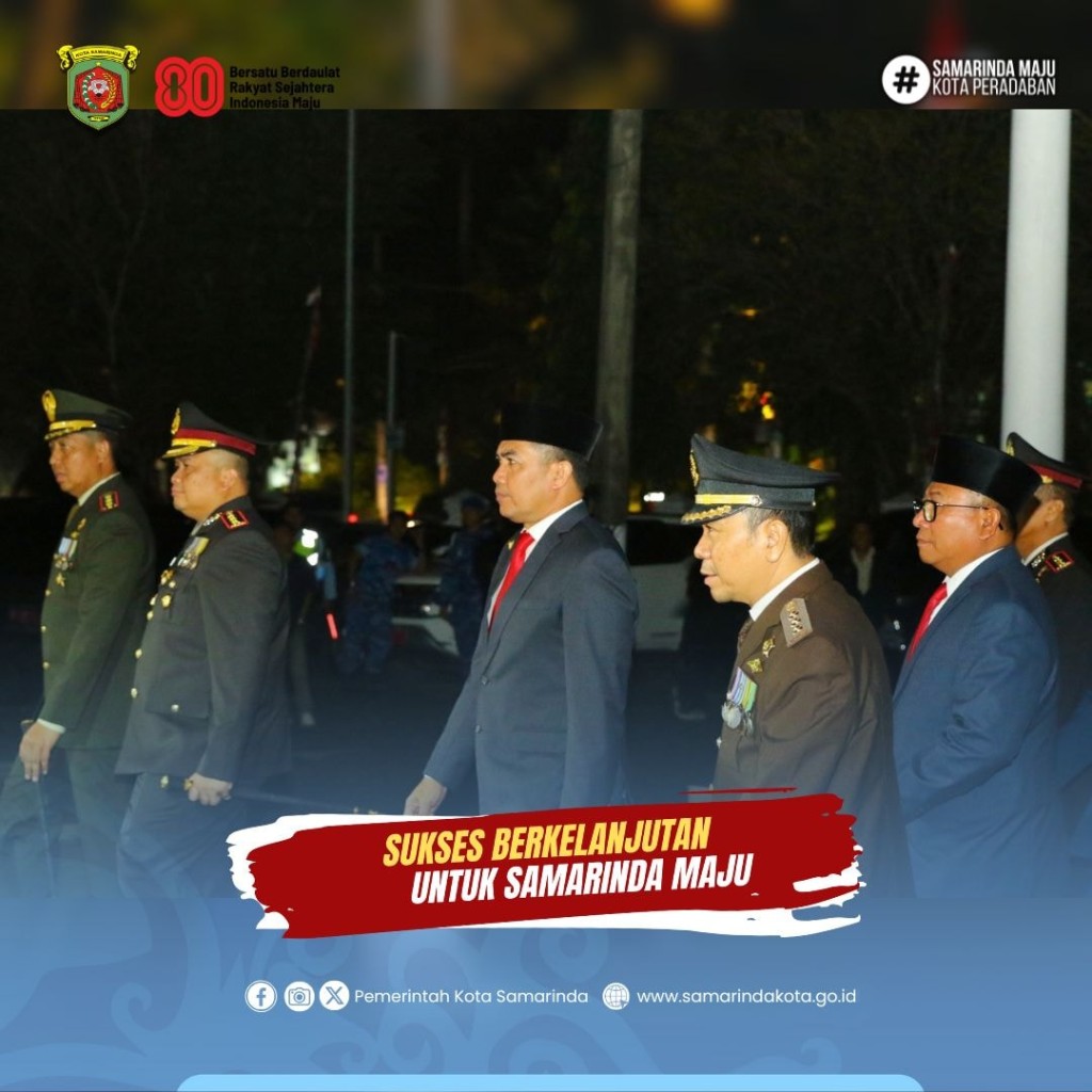 Wali Kota dan Wakil Wali Kota Samarinda Hadiri Apel Kehormatan dan Renungan Suci