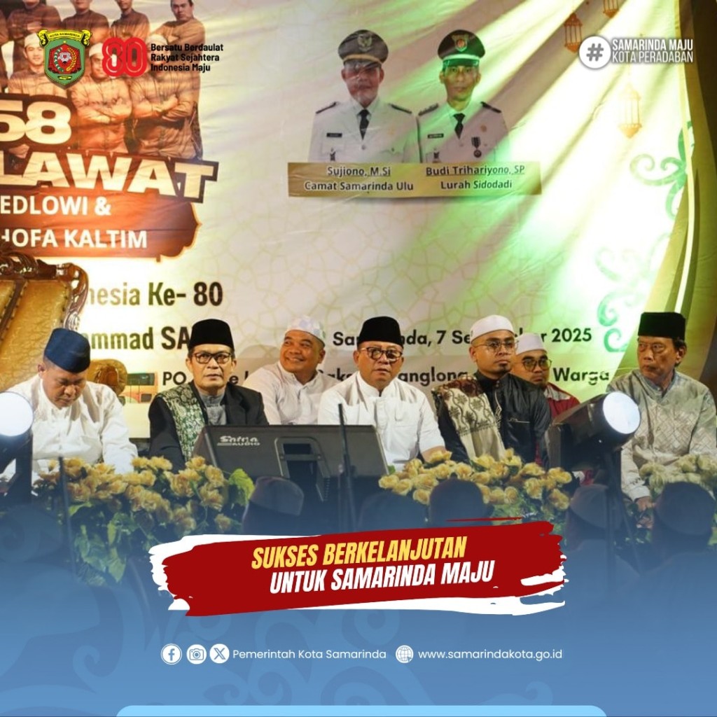 Menggema RT 58 Sidodadi Bersholawat, Wawali Saefuddin : Bersholawat Bukan Sekadar Ritual, Tapi Amal Penuh Makna