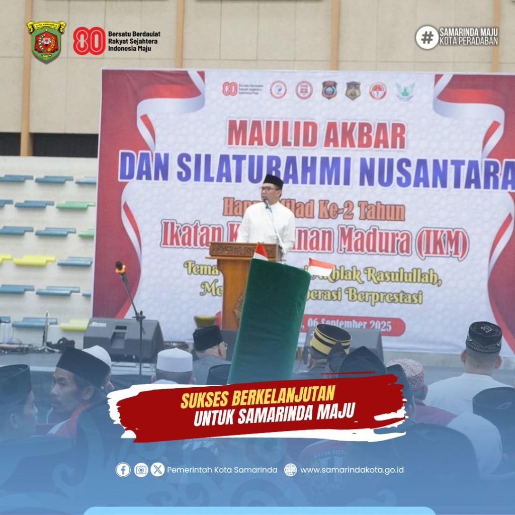Wali Kota Andi Harun Hadiri Maulid Akbar dan Milad ke-2 IKM Samarinda