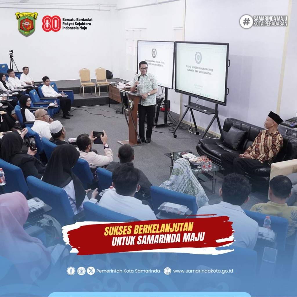 Wali Kota Samarinda Sampaikan Orasi Ilmiah di Masta Mahasiswa Baru Magister Hukum UMKT