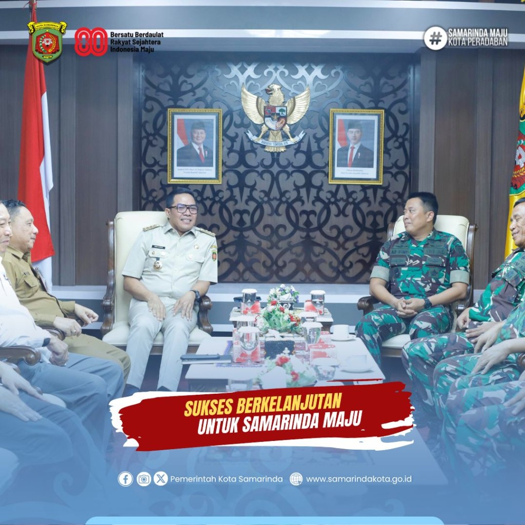 Wali Kota Samarinda Sambut Silaturahmi Dandim 0901/SMD, Perkuat Sinergi Demi Kota Tangguh
