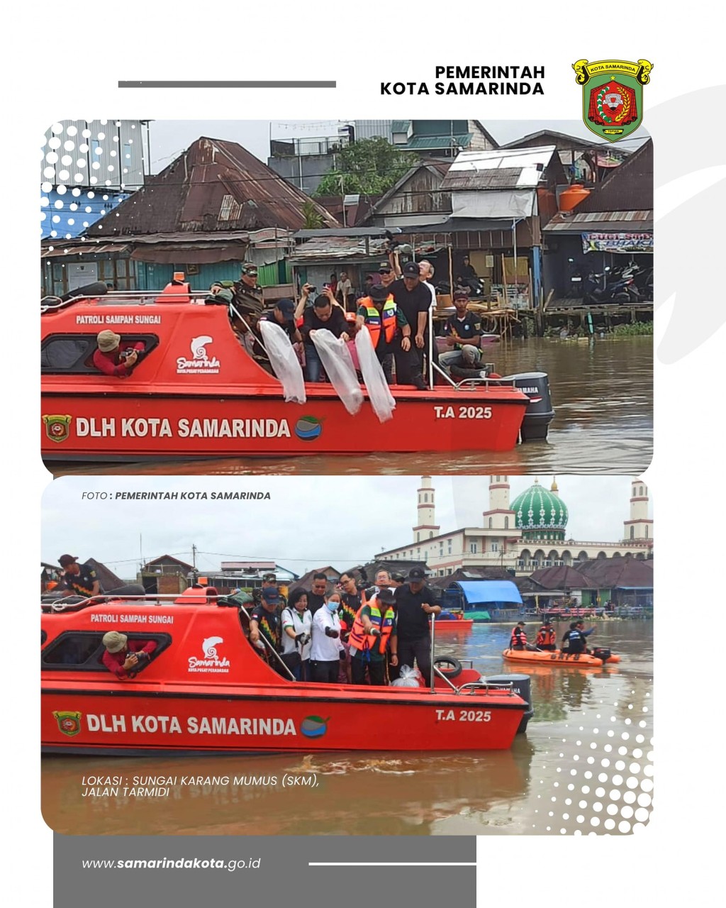 Pemkot Samarinda Galakkan Aksi Pungut Sampah dan Tebar Ikan