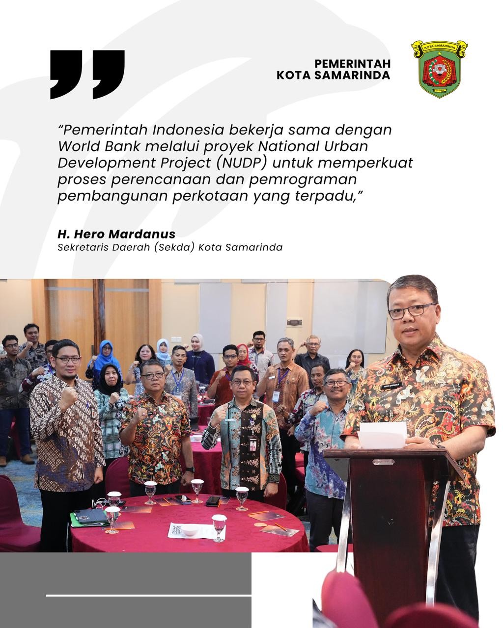 Pemkot Samarinda dan Kemendagri Gelar Pelatihan Sistem CIP-NUDP untuk Tingkatkan Perencanaan Investasi Daerah