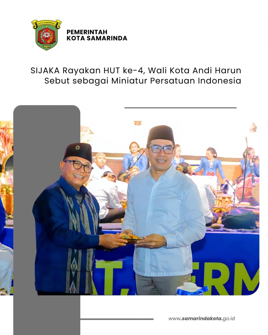 SIJAKA Rayakan HUT ke-4, Wali Kota Andi Harun Sebut sebagai Miniatur Persatuan Indonesia