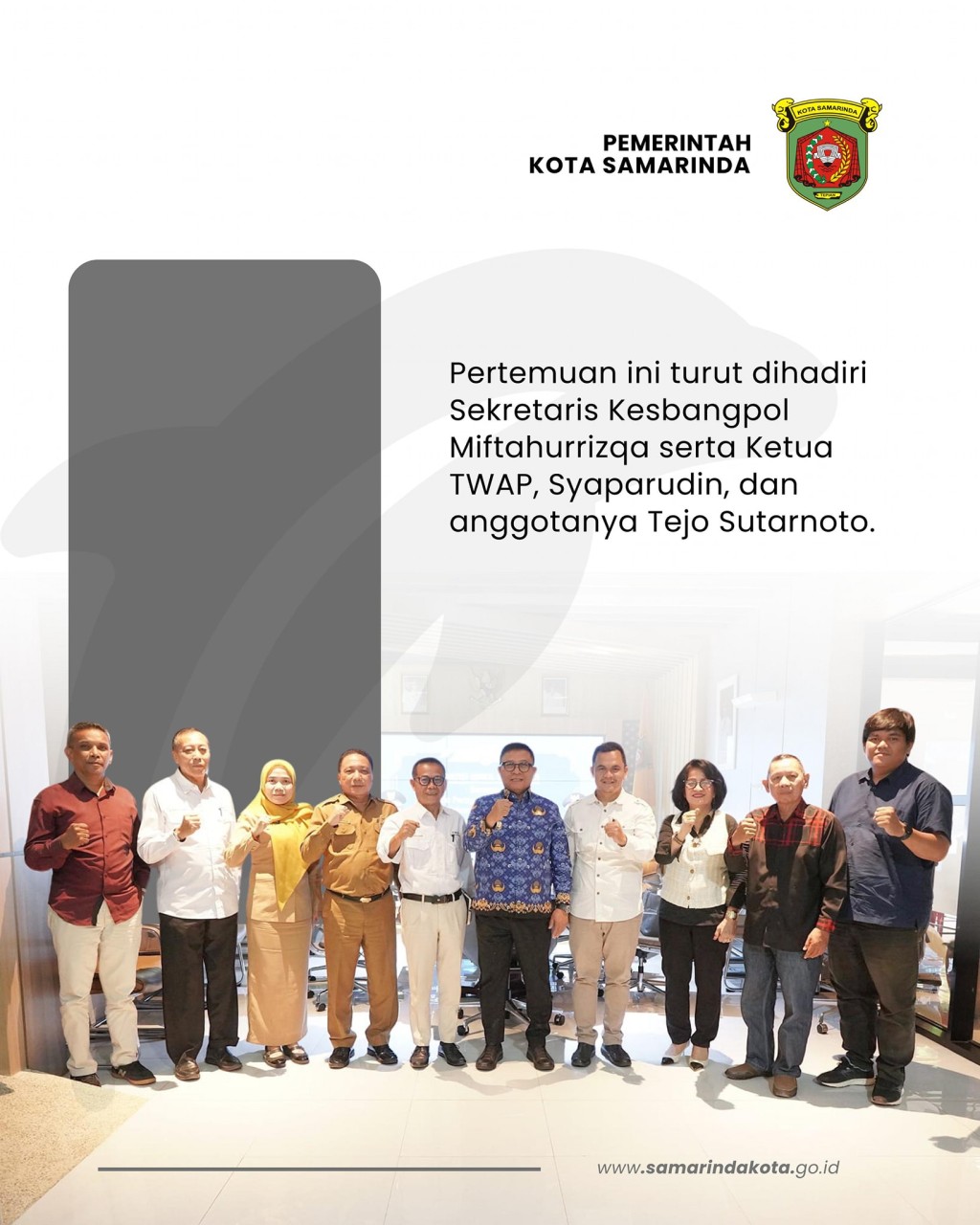 Wawali Sambut Audiensi Panitia Perayaan Natal 2025 dan Syukur Tahun Baru 2026 Umat Kristen Samarinda