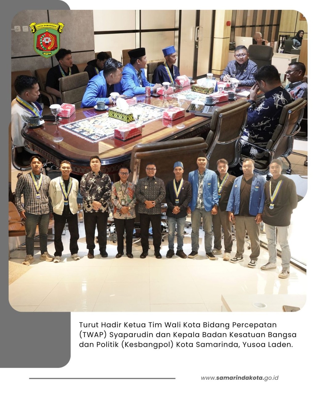 PMII Samarinda Audiensi dengan Wakil Wali Kota, Bahas Pembangunan, Sampah, SPBU hingga Haul Gus Dur