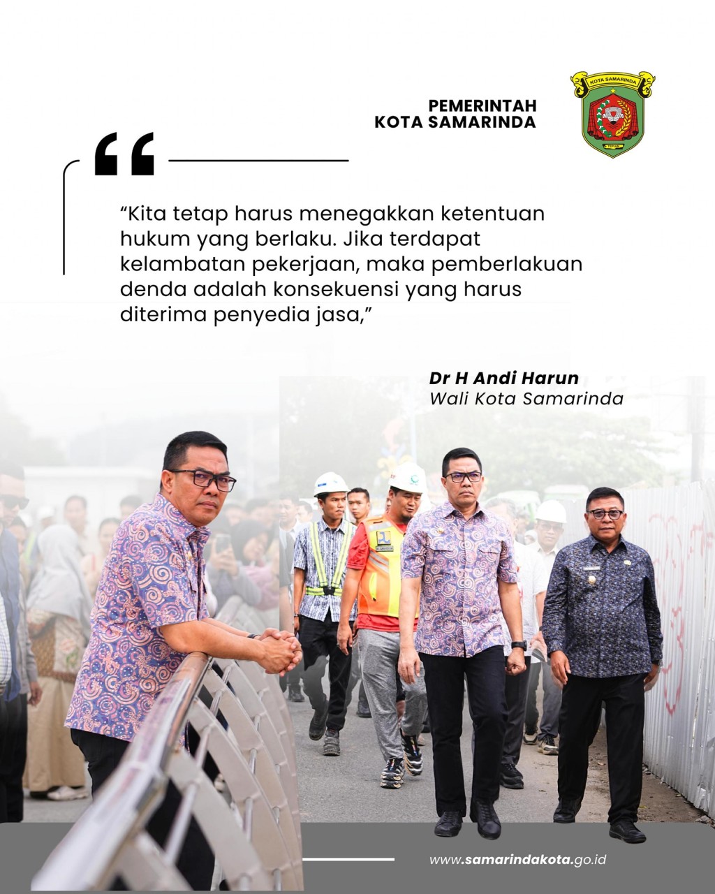 Wali Kota Samarinda Tinjau Pembangunan Teras Samarinda Tahap 2, Mayoritas Segmen Capai Target Penyelesaian