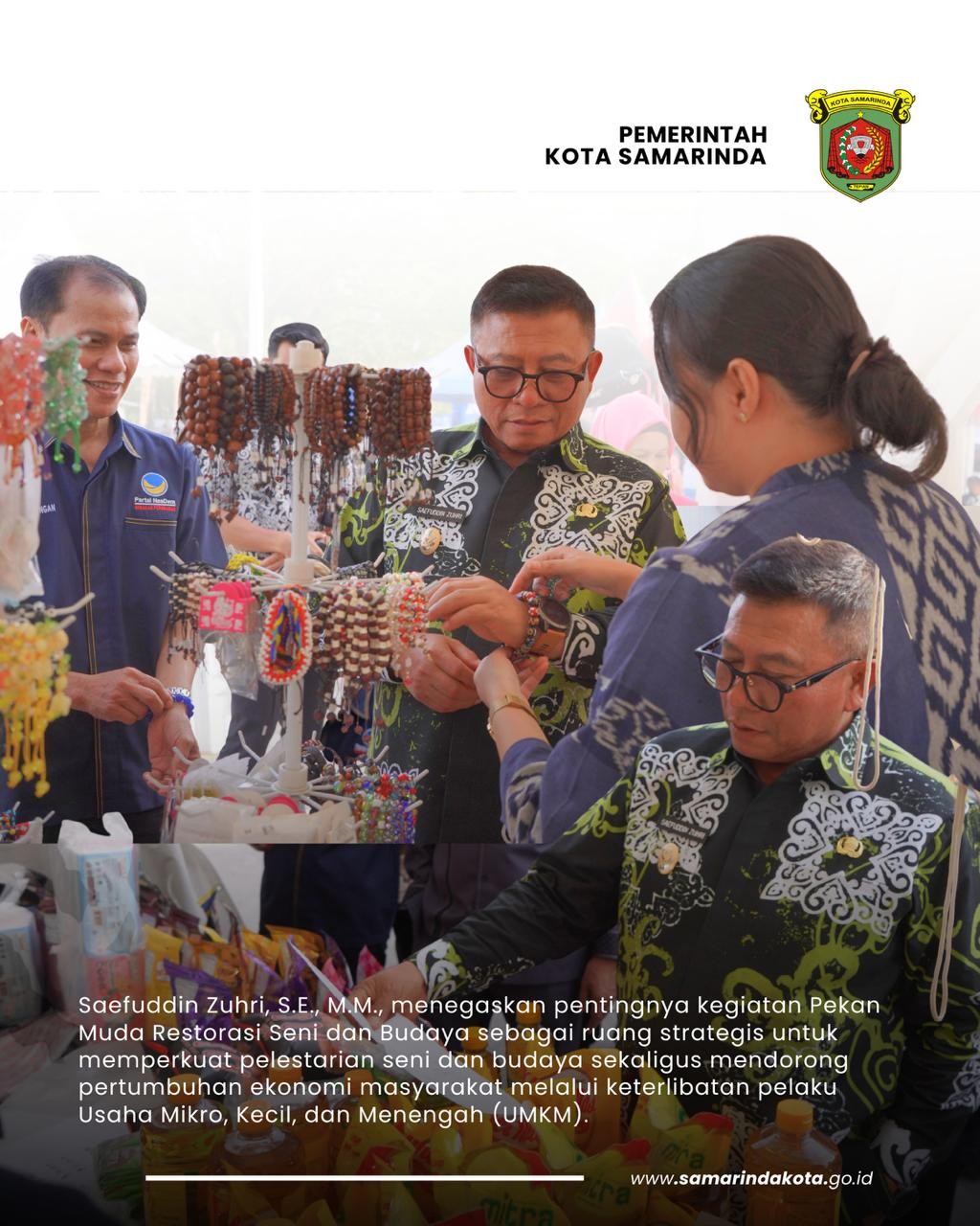 Pekan Muda Restorasi 2025, Wawali Saefuddin Dorong Pelestarian Budaya dan UMKM