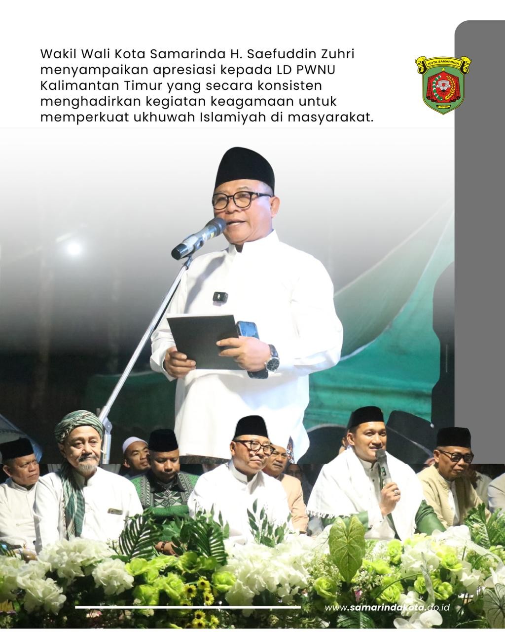 Wakil Wali Kota Samarinda Hadiri Tabligh Akbar “Berambai Berdzikir” di Sempaja Utara