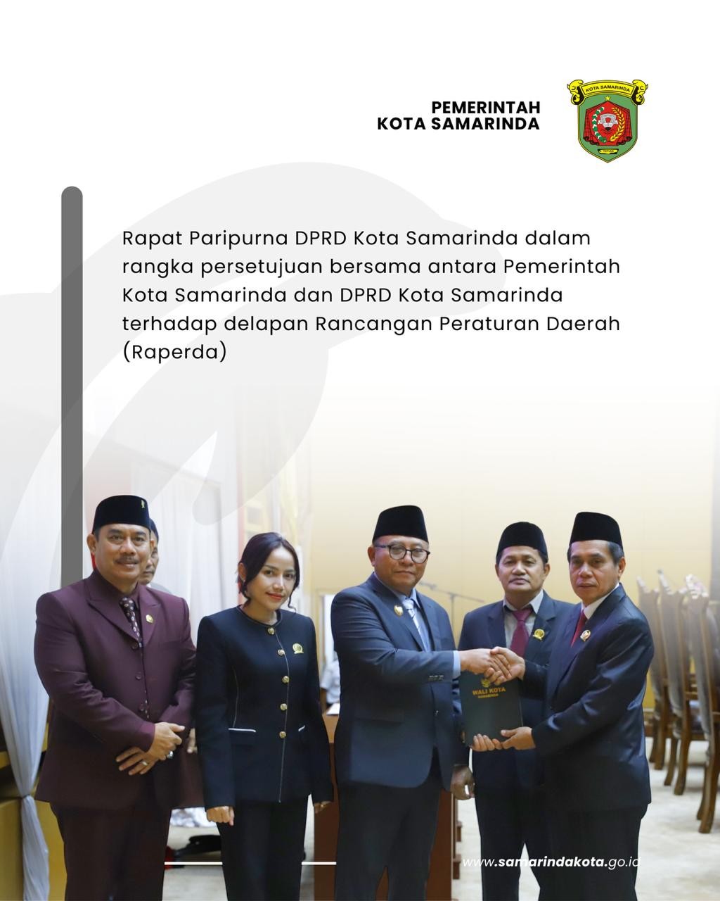 Rapat Paripurna DPRD Samarinda Setujui 8 Raperda Jadi Perda Tahun 2025