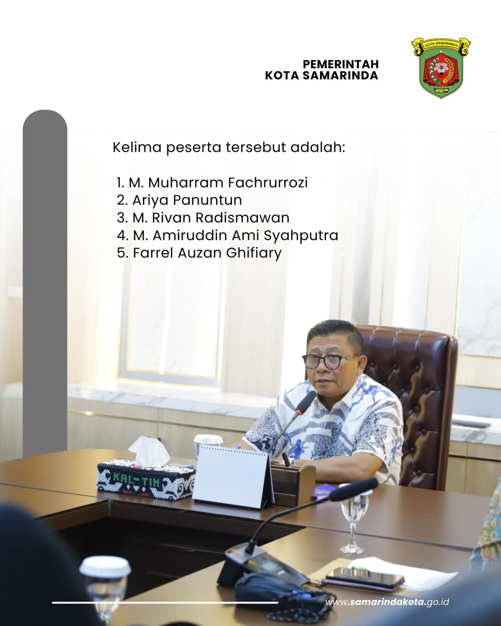 Lima Putra Terbaik Samarinda Siap Ikuti Pelatihan Nasional Operator Forklift PPSDM Migas