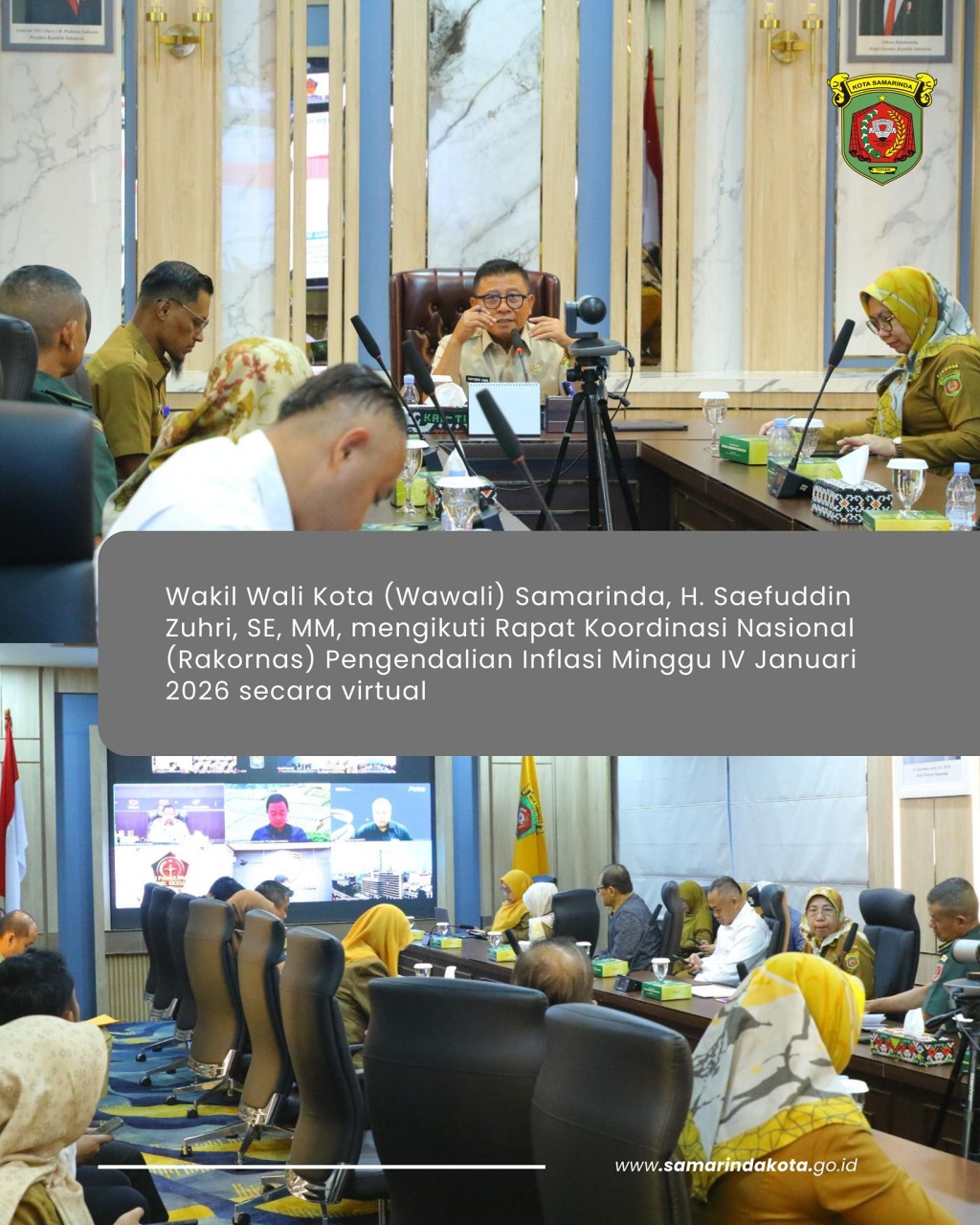 Pemkot Samarinda Perkuat Kendali Inflasi Jelang Ramadan