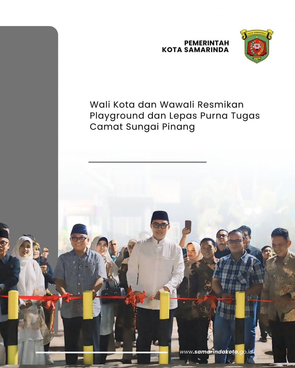 Wali Kota dan Wawali Resmikan Playground dan Lepas Purna Tugas Camat Sungai Pinang