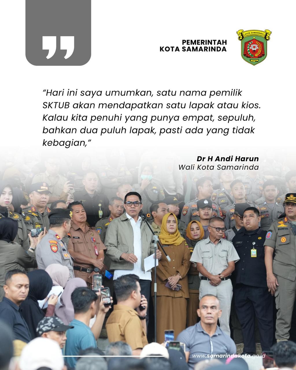 Temui Pendemo, Andi Harun Tegaskan Pasar Pagi Bukan untuk Disewakan dan Akan Dikelola Transparan