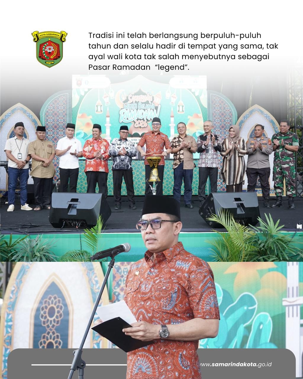 Pasar Ramadan “Legend” Resmi Dibuka, Andi Harun: Wadah Silaturahmi, Penggerak Ekonomi Kerakyatan dan Sosialisasi Transaksi Digital