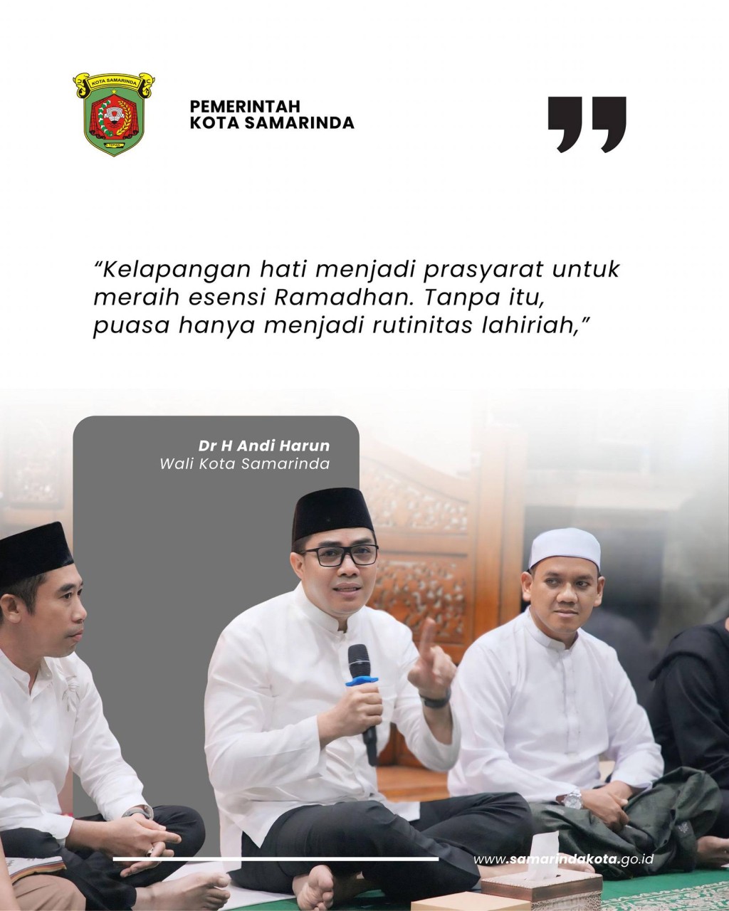 Buka Bersama Jamaah Masjid Darussalam Bengkuring, Andi Harun: Kelapangan Hati Kunci Esensi Ramadhan