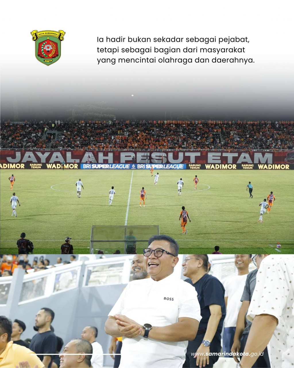 Saefuddin Zuhri di Tribun Segiri, Dukungan Nyata untuk Borneo FC