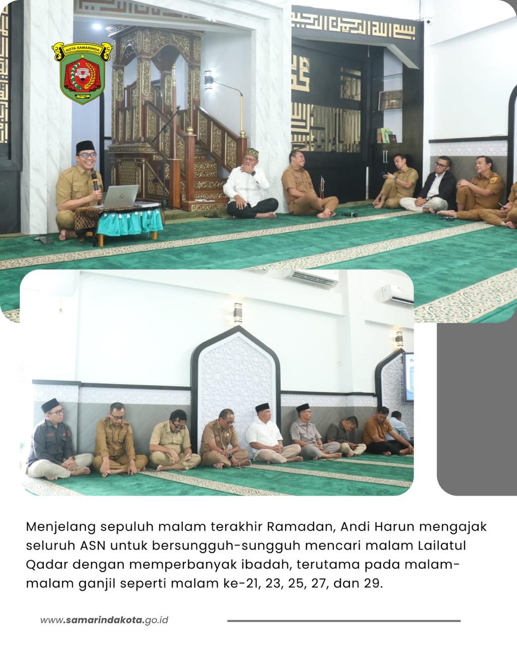 Lewat Gema Ramadan, Andi Harun Ajak ASN Maksimalkan Ibadah di 10 Hari Terakhir dan Perkuat Integritas