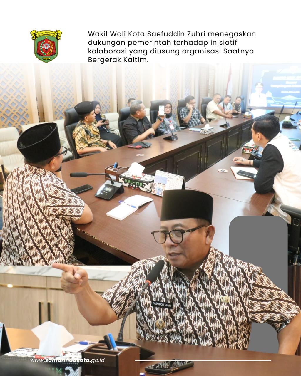 Audiensi dengan Wawali, Pemuda Kaltim Siap Kawal Isu Narkoba hingga Hoaks Digital