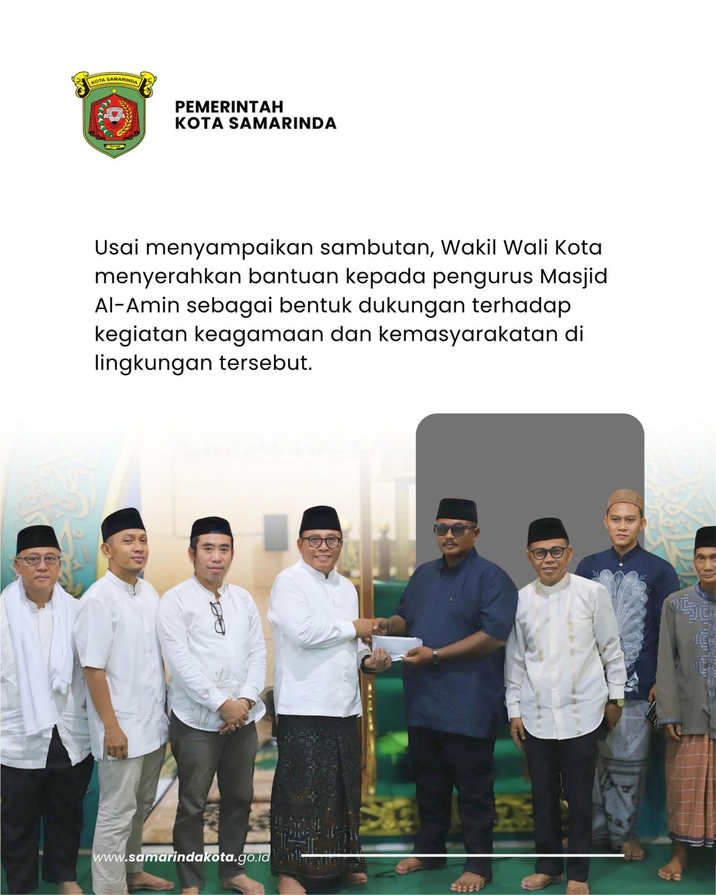 Safari Ramadhan di Masjid Al Amin, Wawali Saefuddin Zuhri Ajak Warga Perkuat Silaturahmi dan Kepedulian Sosial