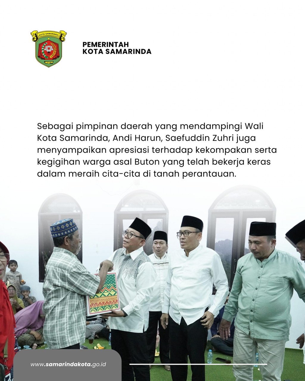 Wawali Samarinda Hadiri Buka Puasa Bersama Kerukunan Warga Buton dan Serahkan Paket Sembako Ramadan