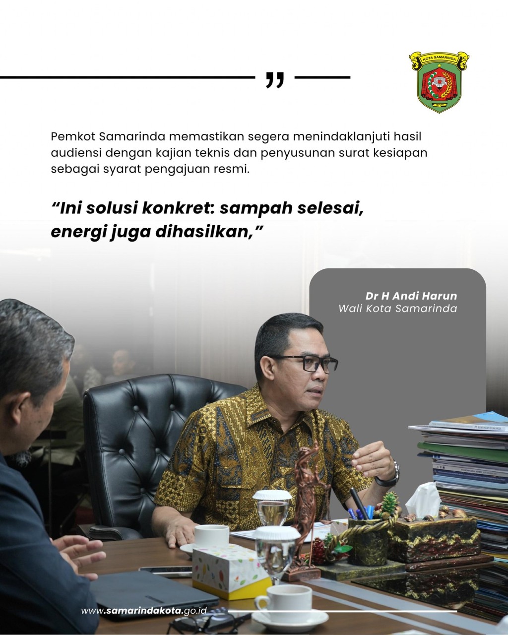 Sampah Jadi Listrik, Samarinda Ambil Start Lebih Dulu