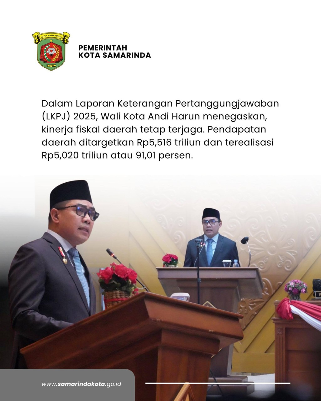 Samarinda Ngebut, Ekonomi Tertinggi di Kaltim Kemiskinan Turun Tajam