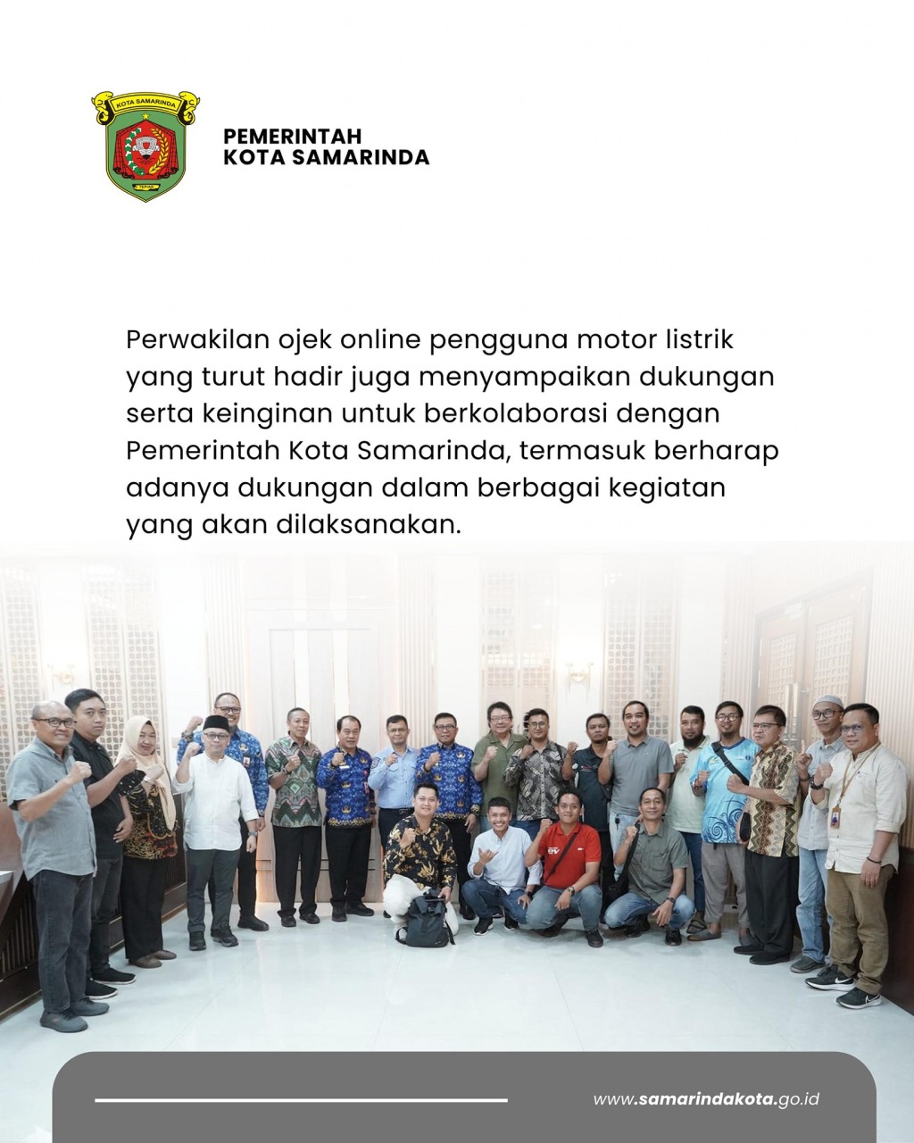 Audiensi Wawali Samarinda Bersama Komunitas Molis, Dorong Transportasi Ramah Lingkungan dan Kesadaran Kolektif