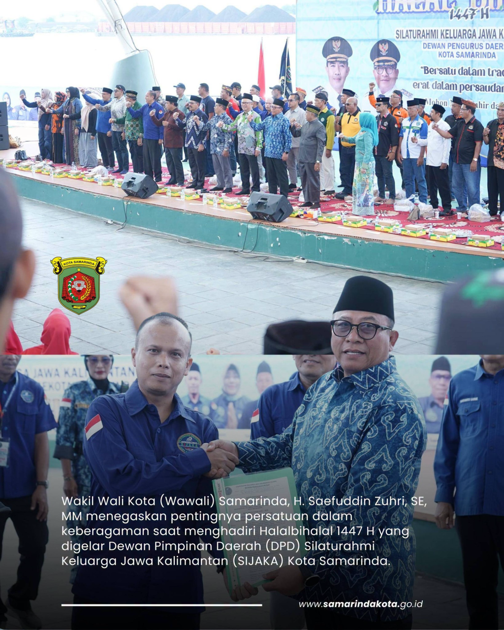 Wawali Saefuddin Zuhri Serukan Persatuan di Halalbihalal SIJAKA