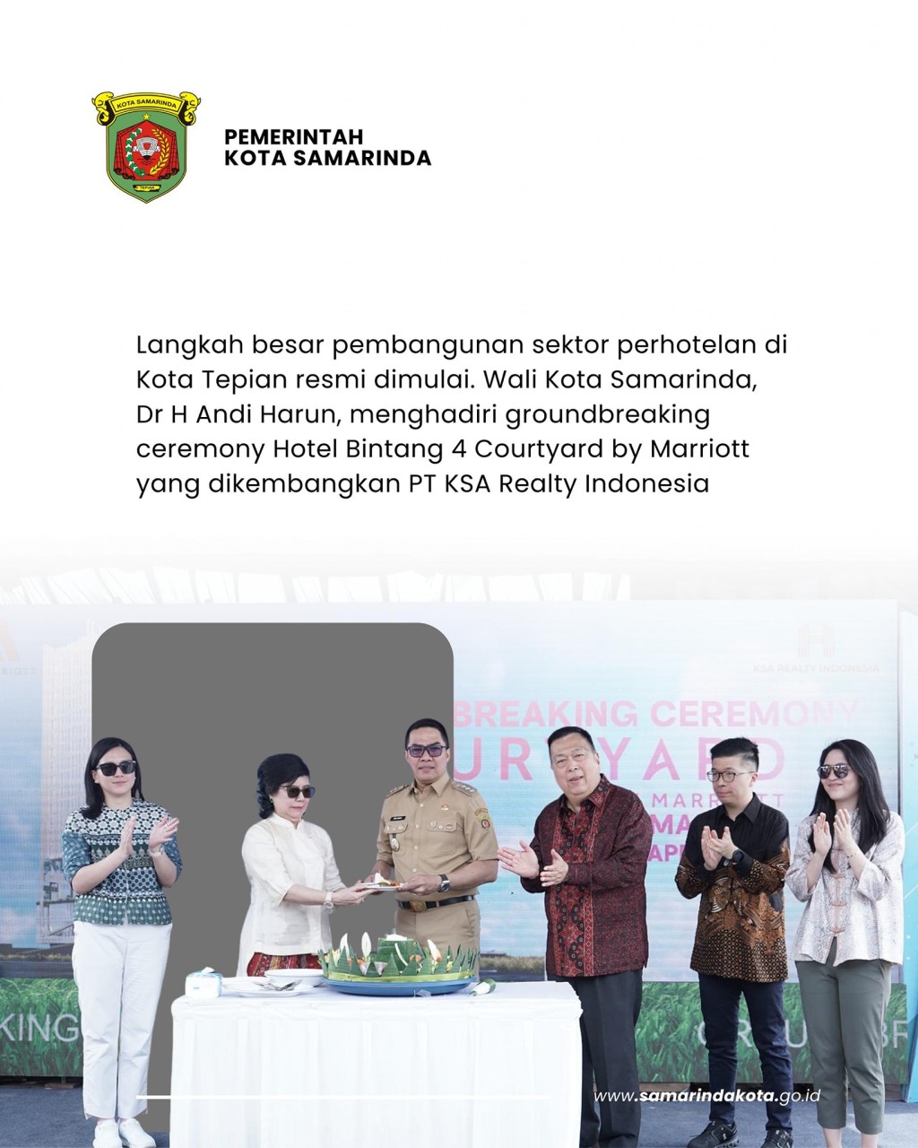 Marriott Internasional Resmi Groundbreaking di Kota Tepian, Investasi Triliunan Siap Ubah Wajah Kota