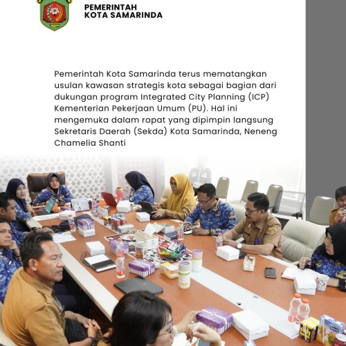 Terus Dimantapkan, Sekda Pimpin Rapat Kawasan Strategis Kota Dukungan Kementerian PU