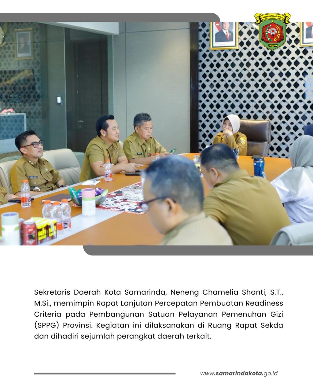 Rapat Lanjutan Percepatan Readiness Criteria Pembangunan SPPG Digelar di Samarinda