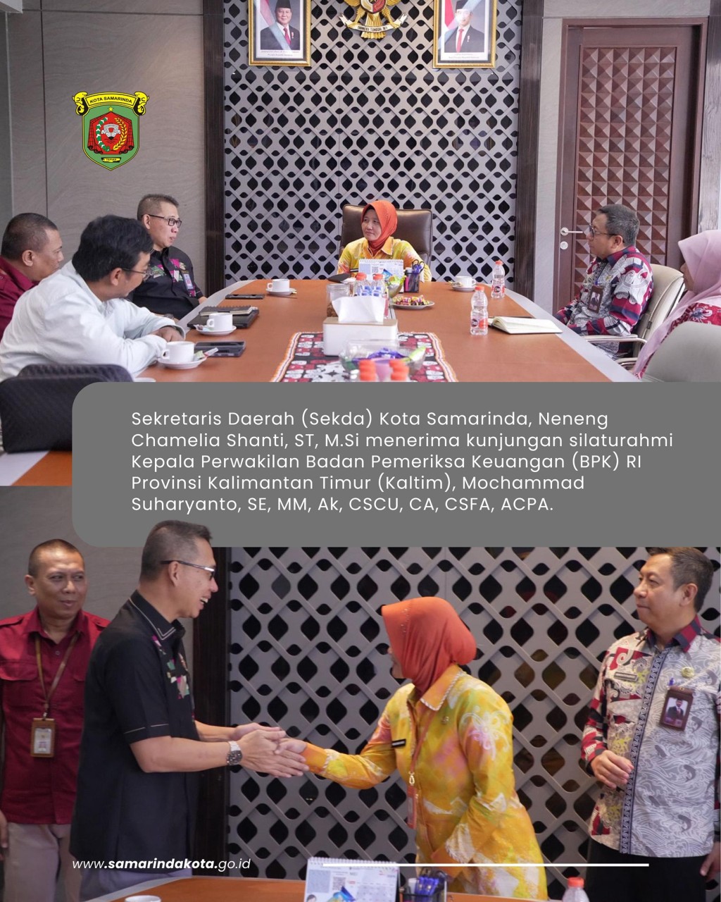 Sekda Samarinda Perkuat Sinergi Pengelolaan Keuangan dengan BPK Kaltim