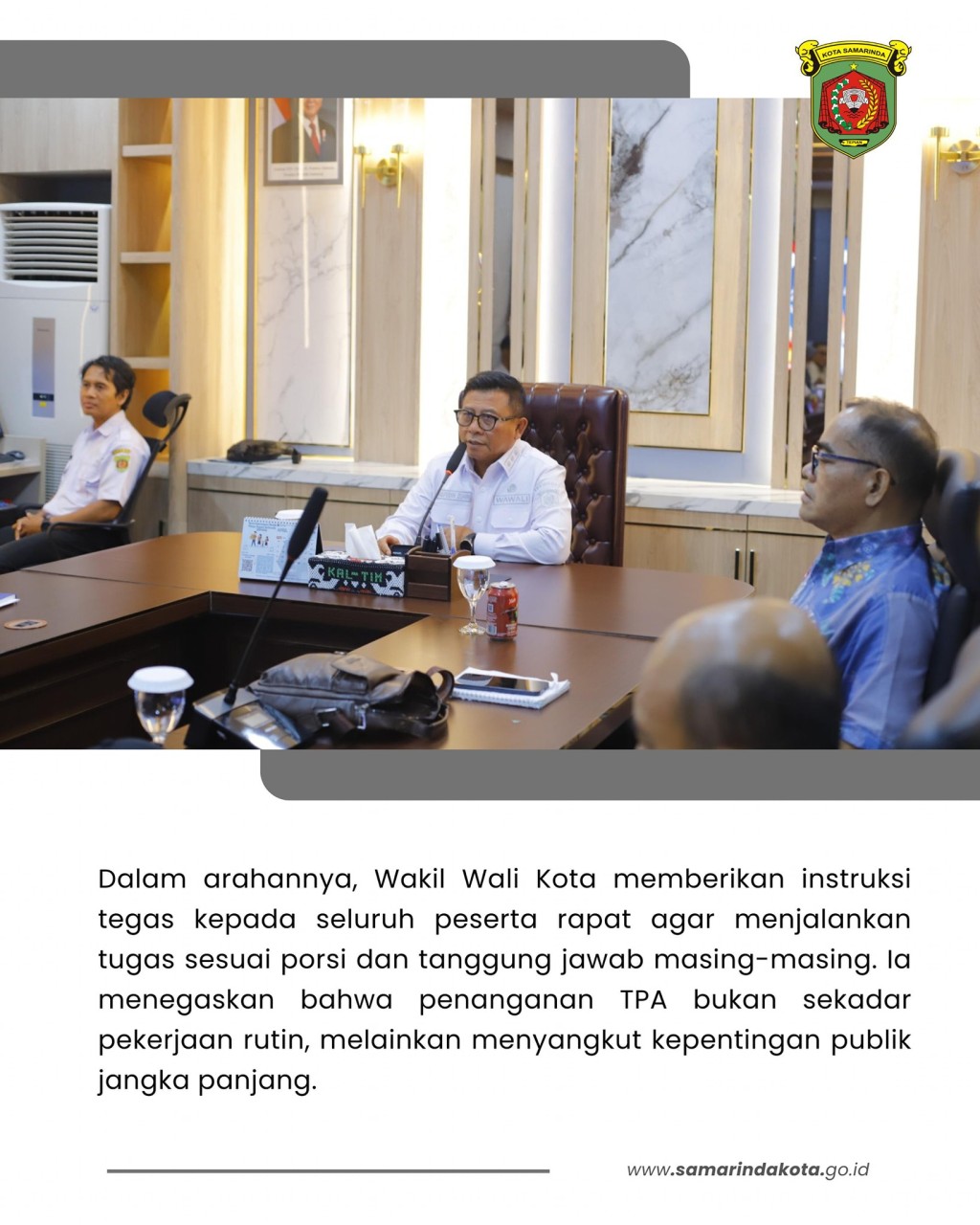 Wakil Wali Kota Pimpin Rapat Lanjutan Penanganan TPA Sambutan, Tekankan Ketelitian dan Kehati-hatian