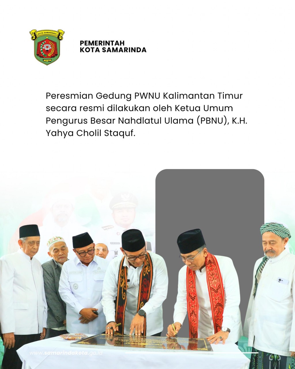 Wawali Samarinda Hadiri Peresmian Gedung PWNU dan Penutupan Muskerwil II