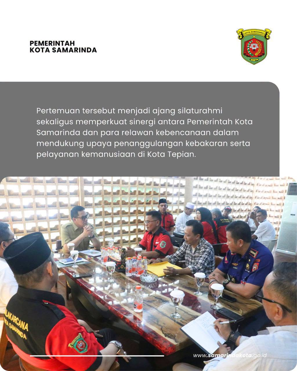 Terima Balakarcana, Wali Kota Samarinda Dorong Kolaborasi Kemanusiaan dan Kebencanaan