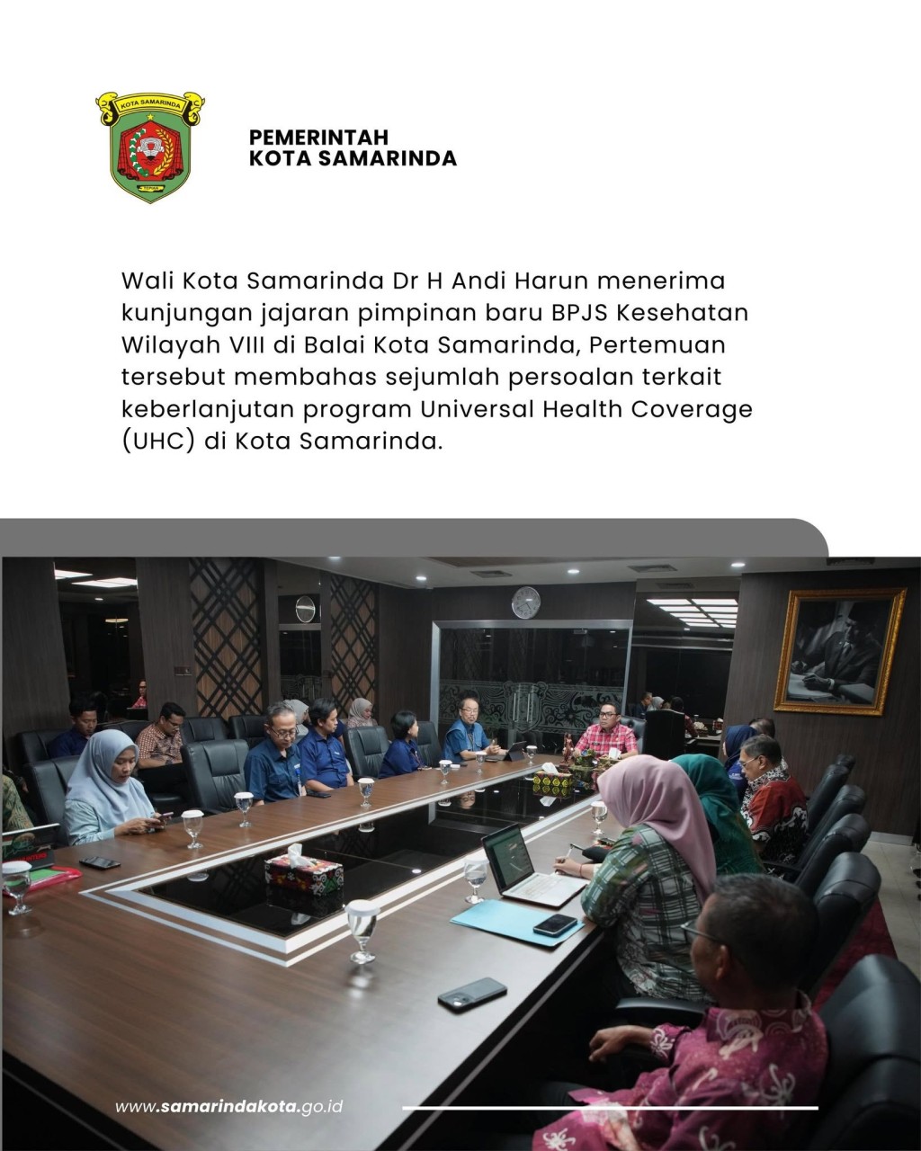 Pemkot Samarinda dan BPJS Kesehatan Bahas Keberlanjutan Cakupan Kesehatan