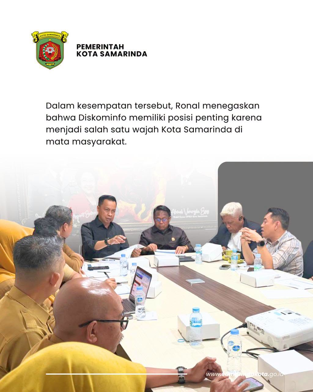 Komisi I DPRD Samarinda Apresiasi Kinerja Diskominfo, Sebut sebagai Wajah Kota dan Mitra Strategis Smart City