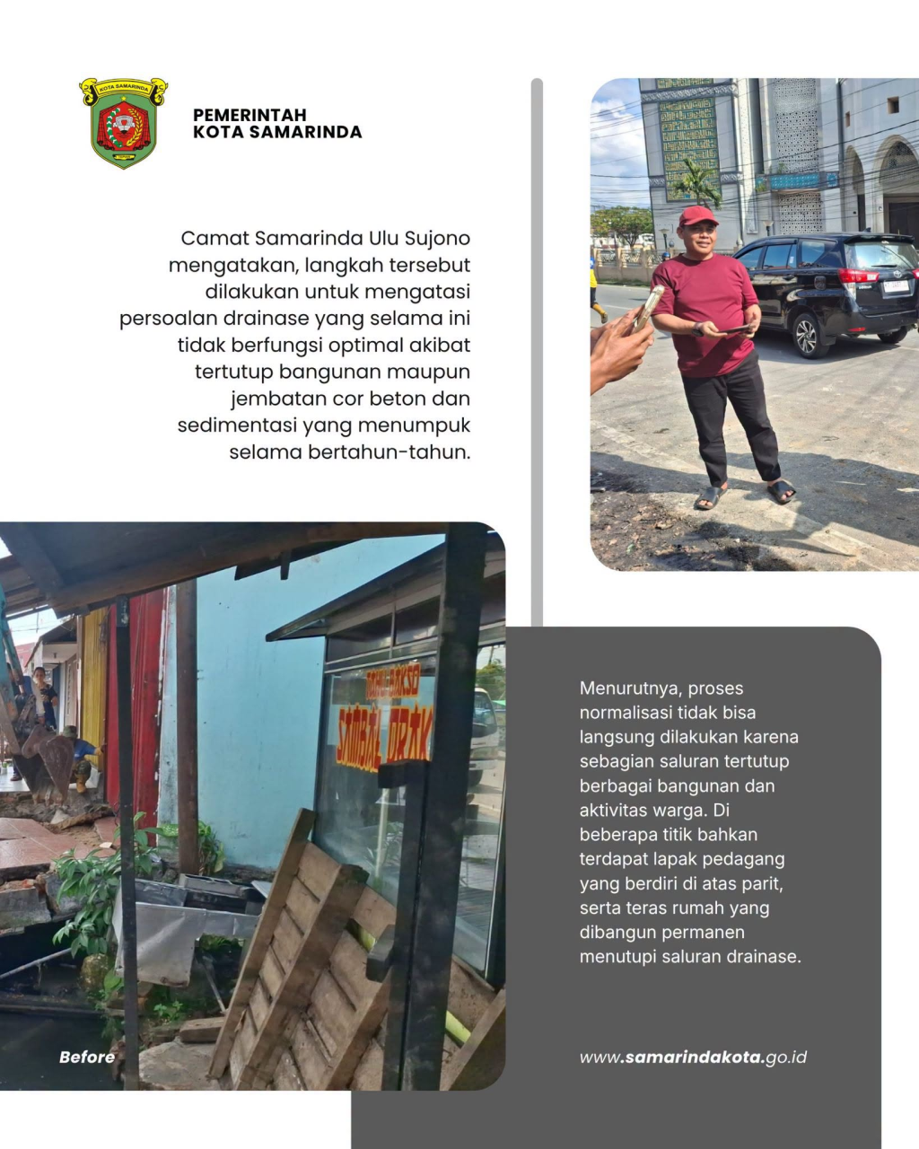Teras Rumah Dibongkar, Air Mengalir Lancar Tiga Hari Berjibaku, Pedagang pun Turut Ditertibkan