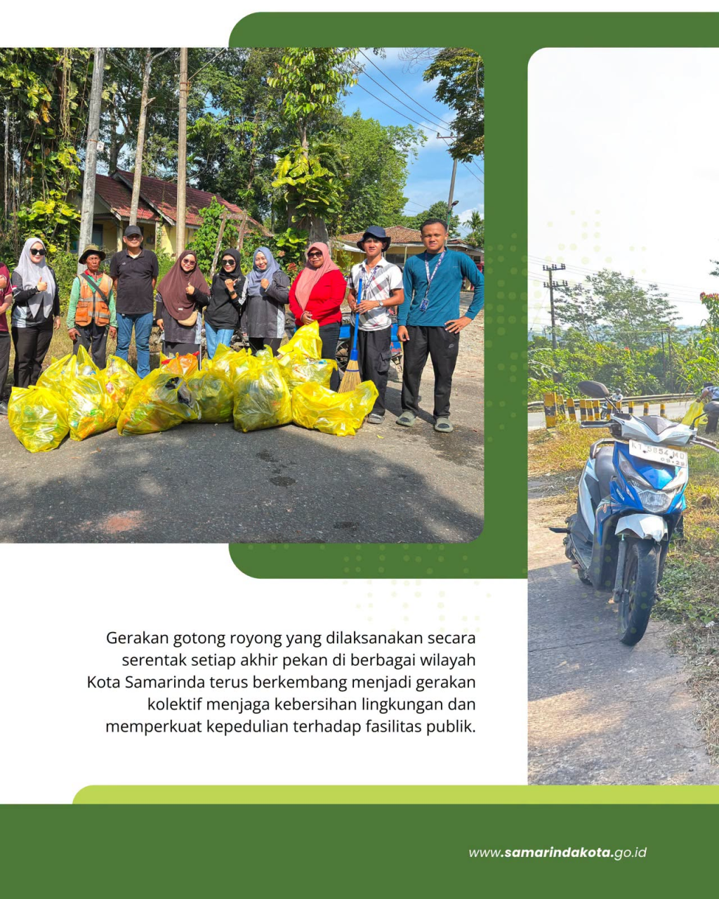 Gotong Royong Massif Akhir Pekan Menjelma Gerakan Samarinda Bersih, Dari Poros Samarinda–Bontang hingga Drainase Permukiman