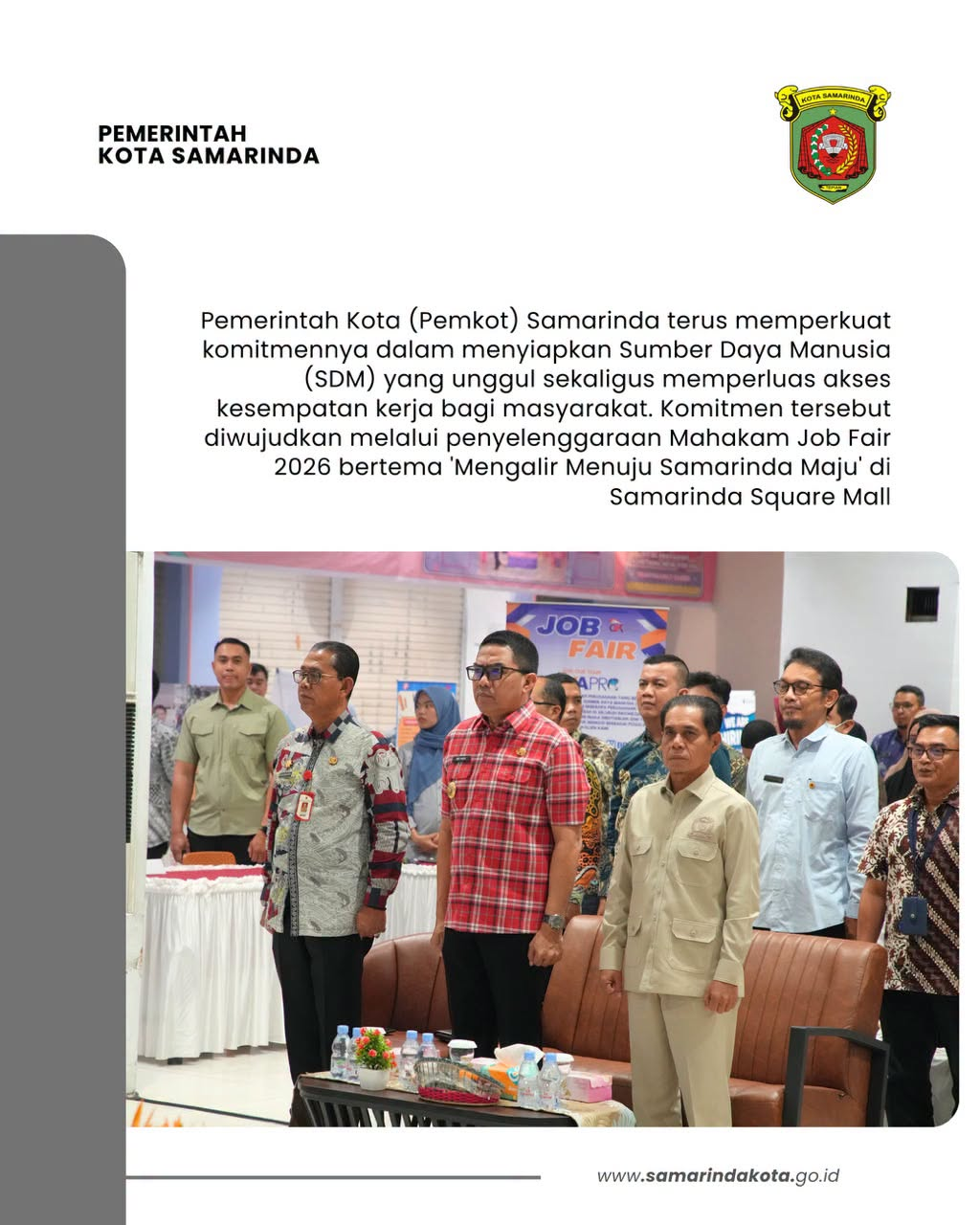 Buka Mahakam Job Fair 2026, Andi Harun: Kuasai AI, Rebut Peluang Kerja