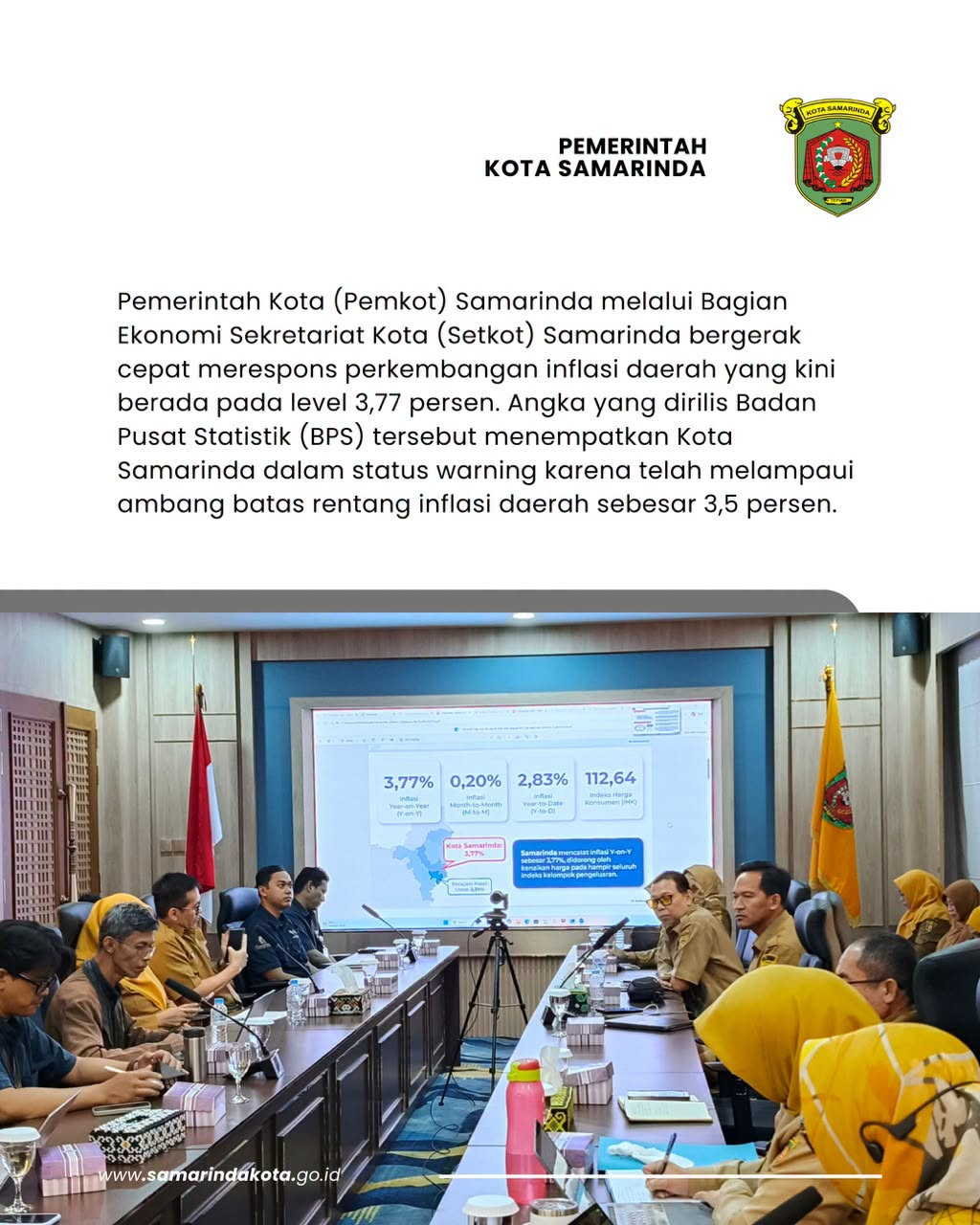 Respon Inflasi 3,77 Persen, Pemkot Samarinda Perkuat Intervensi Gerakan Pasar Murah (GPM) dan Distribusi Logistik